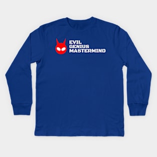 Evil Genius Mastermind Kids Long Sleeve T-Shirt